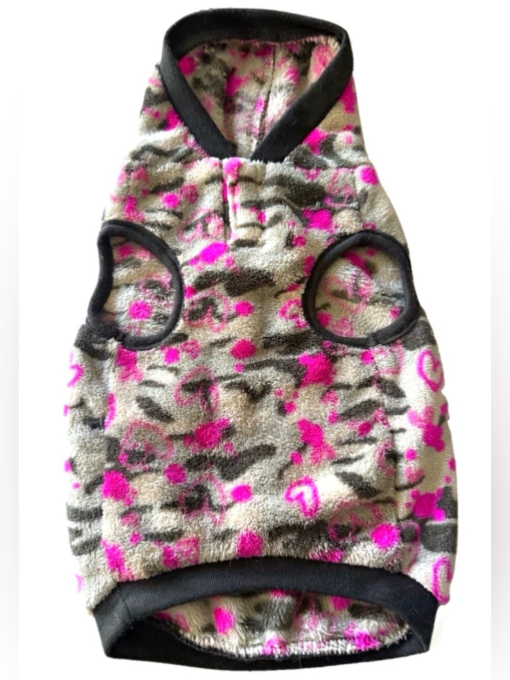 🐾DOG🐾 HEART CAMOUFLAGE PULLOVER FLEECE HOODIE💕